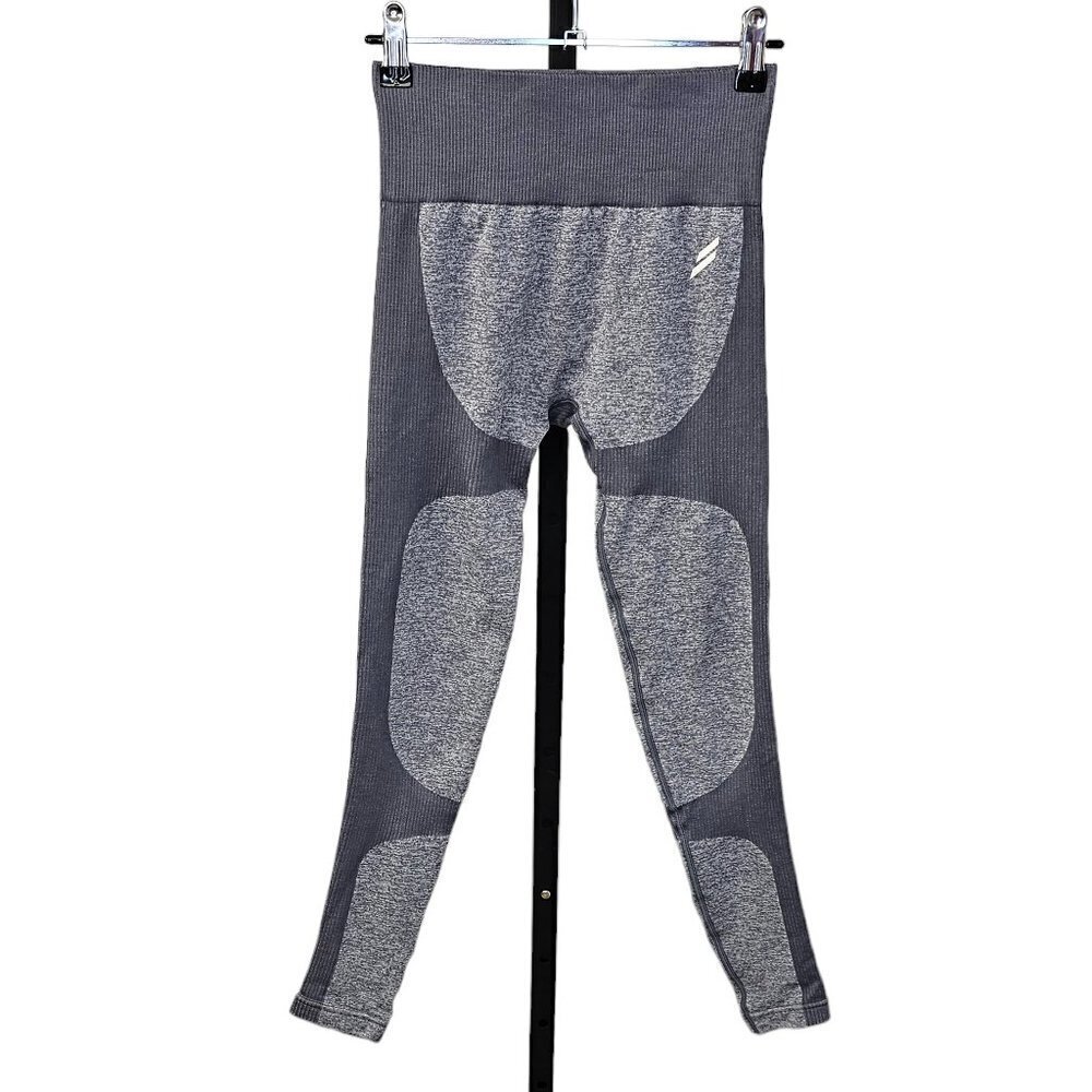 Do You Even  Impact Seamless Leggings Ribbed Gray Size Small